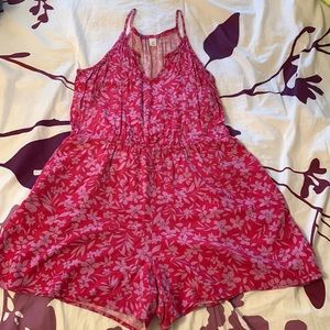 Old navy pink romper in size large